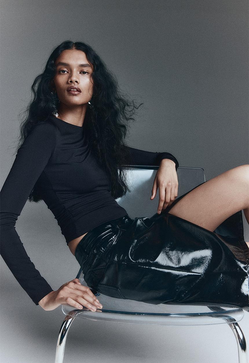 H&M - Draped top - black