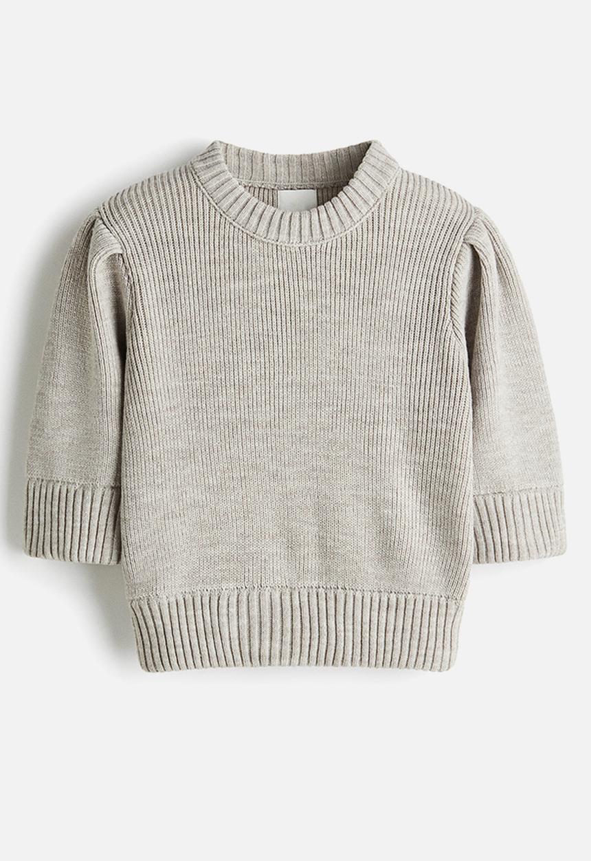 H&M - Rib-knit top - greige