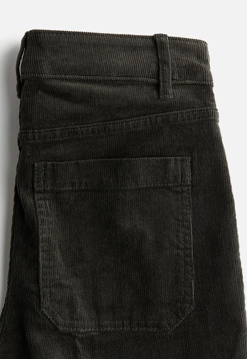 H&M - Flared corduroy trousers - dark green