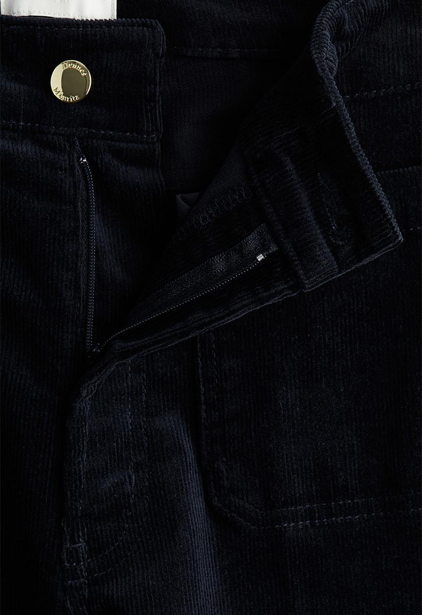 H&M - Flared corduroy trousers - navy blue