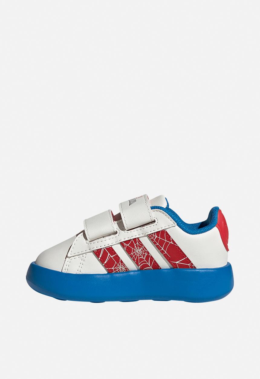 adidas Originals - Grand Court Spider - Man Cf I - Cloud White/Pure Ruby/Bright Blue
