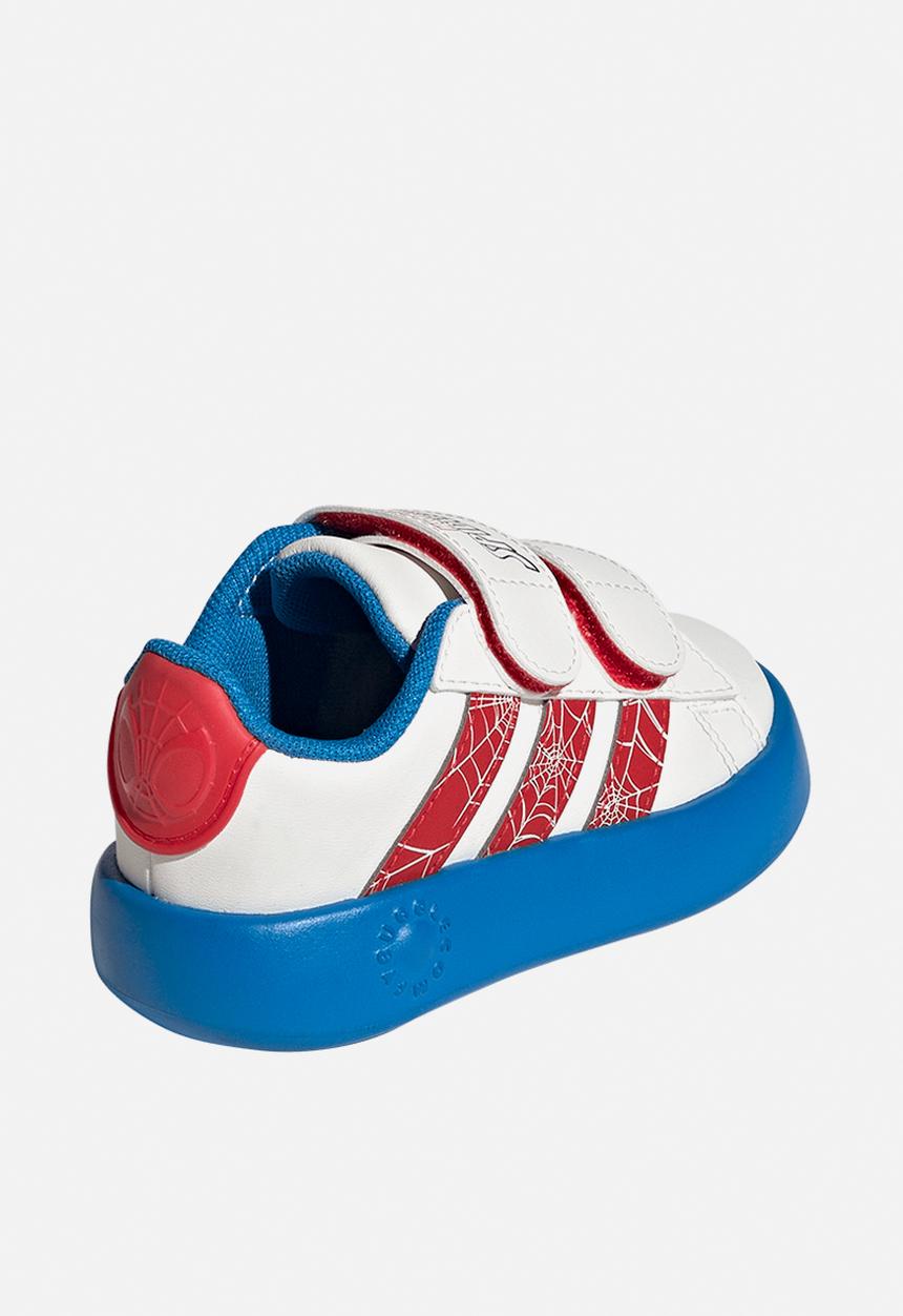 adidas Originals - Grand Court Spider - Man Cf I - Cloud White/Pure Ruby/Bright Blue