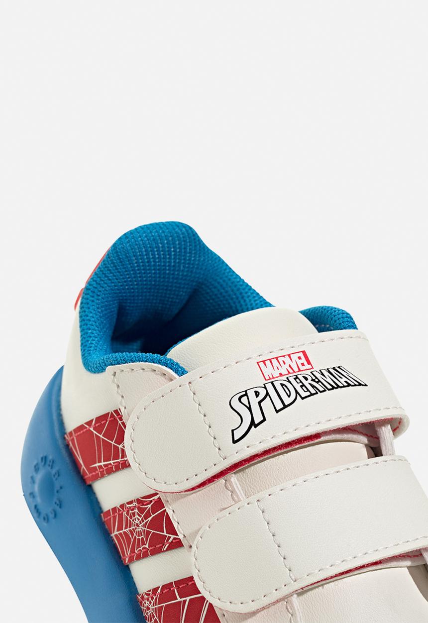 adidas Originals - Grand Court Spider - Man Cf I - Cloud White/Pure Ruby/Bright Blue