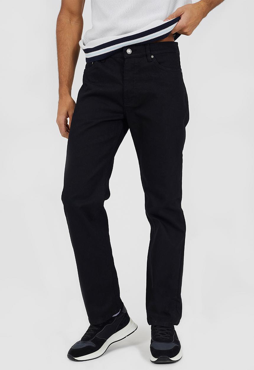 Brave Soul - Straight Fit Denim Jeans - Black Regular Length