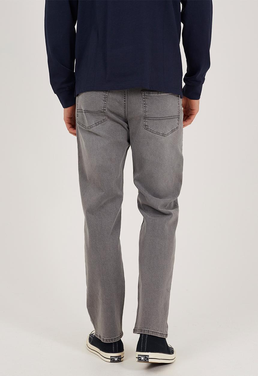 Brave Soul - Straight Fit Denim Jeans - Grey Regular Length