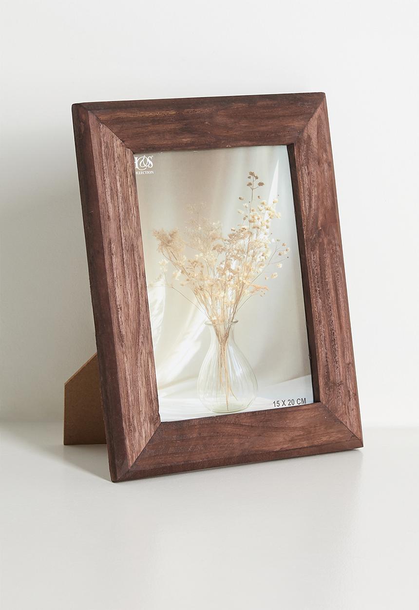 H&S - Rustic Mango Wood Frame Style 3 - Walnut