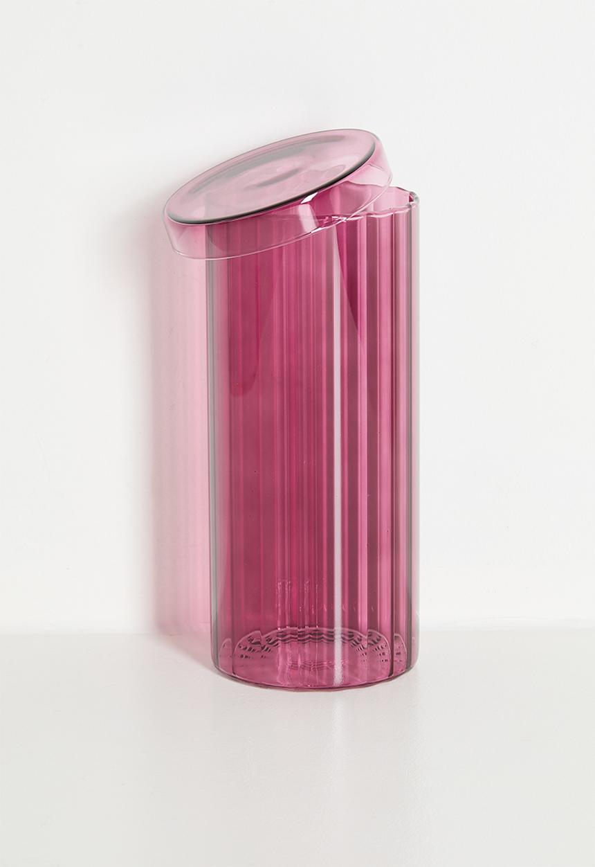 Bathroom Solutions - Regal Glass Store Jar & Lid Large - Aubergine