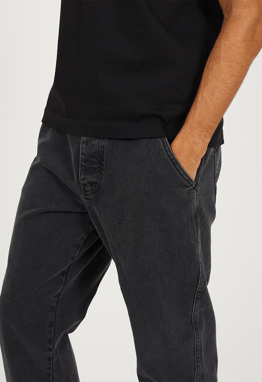 Brave Soul - Wide Leg Denim Jean - Charcoal Regular Length