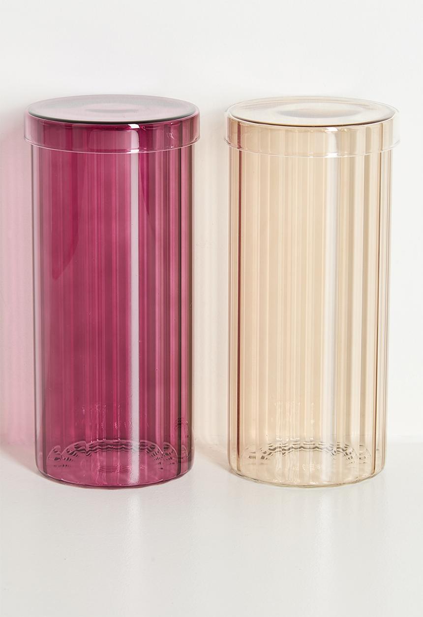 Bathroom Solutions - Regal Glass Store Jar & Lid Large - neutral