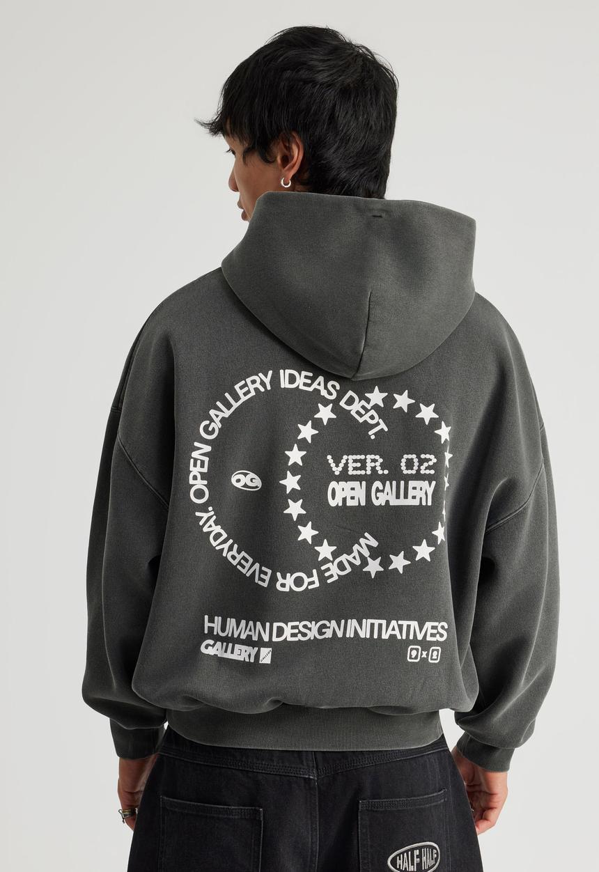 Factorie - Open Gallery Hoodie - Og Washed Titanium/Impermanence