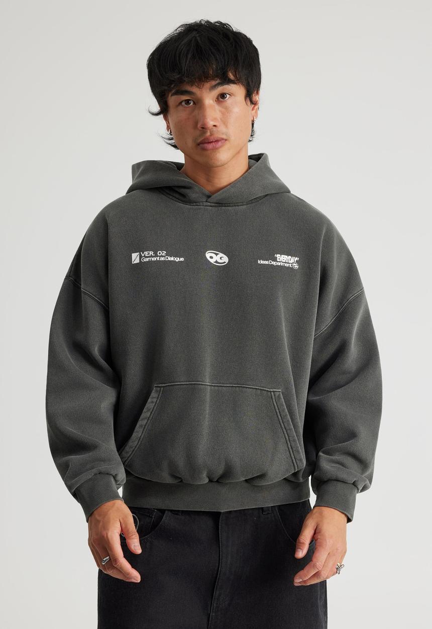 Factorie - Open Gallery Hoodie - Og Washed Titanium/Impermanence