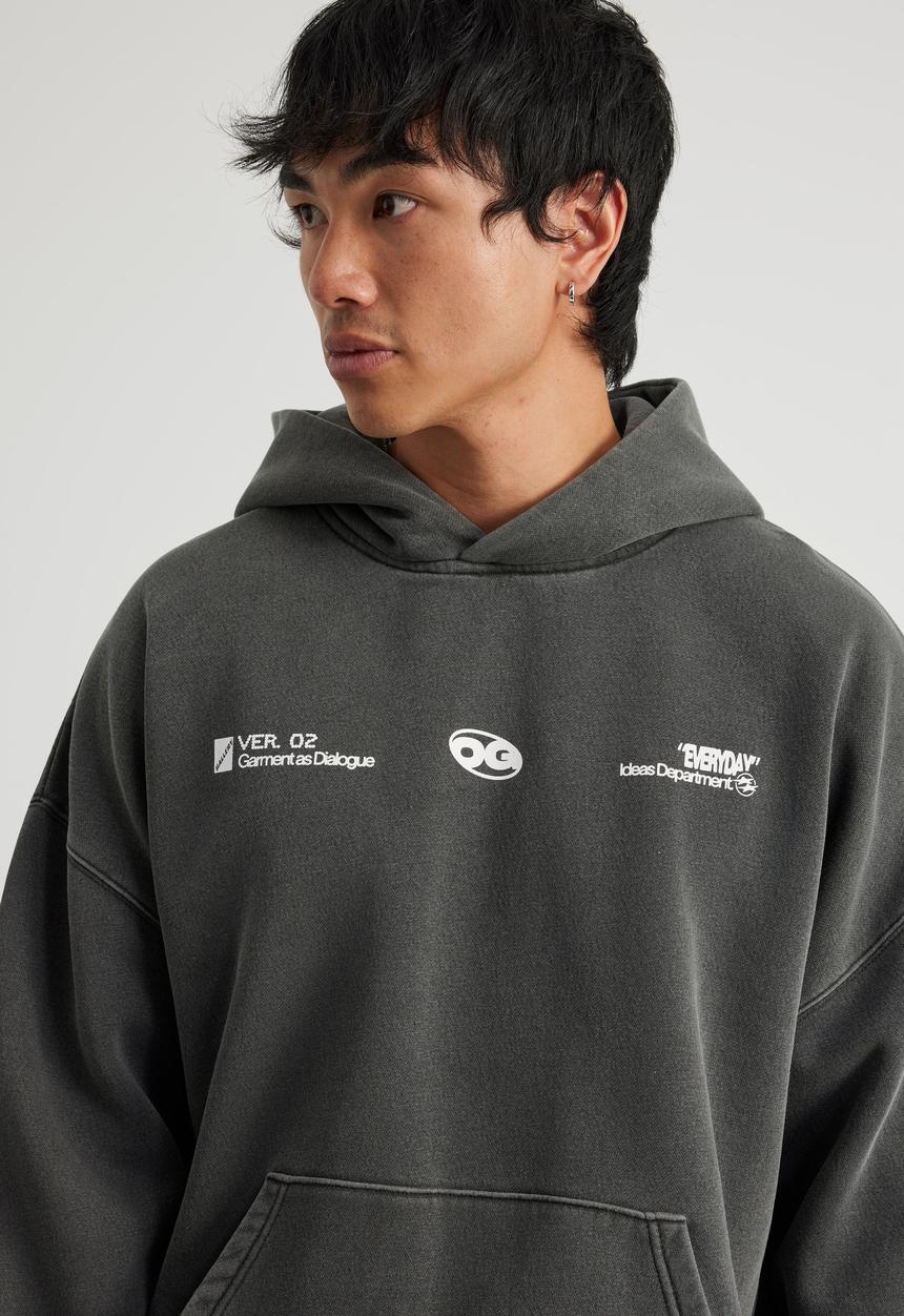Factorie - Open Gallery Hoodie - Og Washed Titanium/Impermanence