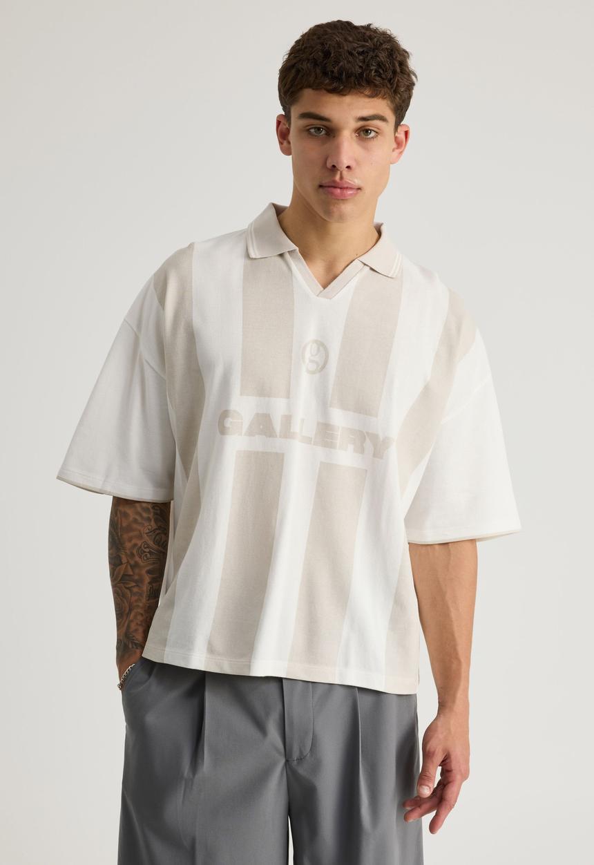 Factorie - Open Gallery Cropped Sports Jersey - Og Cloud/Pumice Gallery City