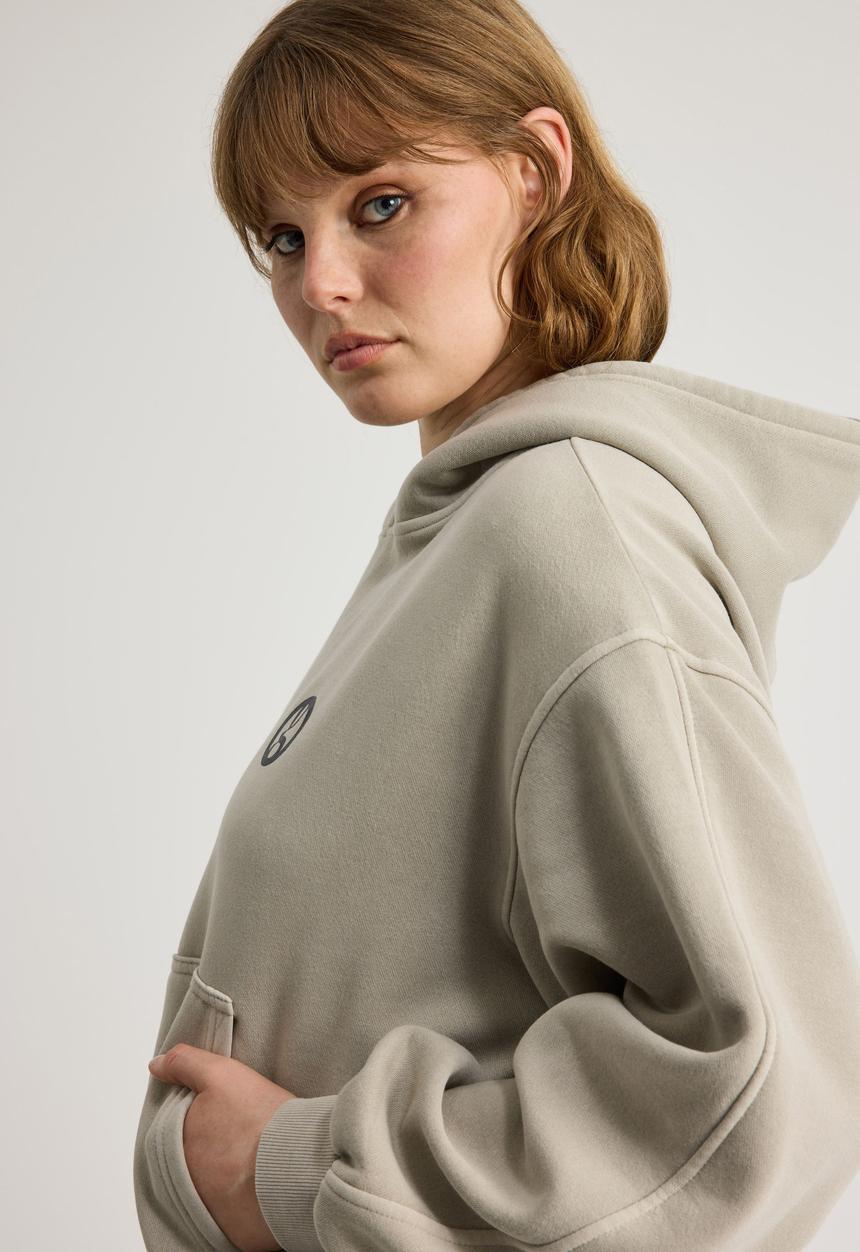 Factorie - Open Gallery Boxy Hoodie - Og Washed Sunbleached Khaki/Triad