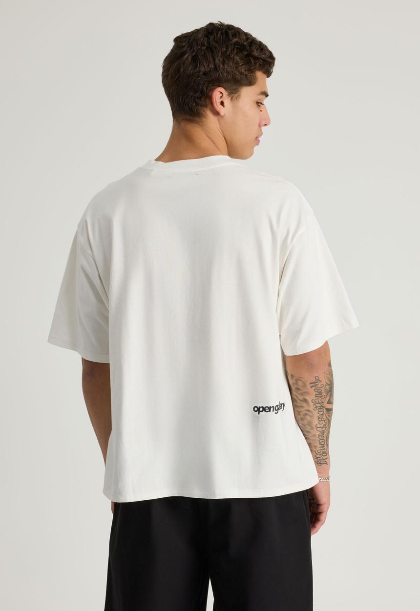 Factorie - Open Gallery Box Fit T-shirt - Og Cloud/Gallery Logo