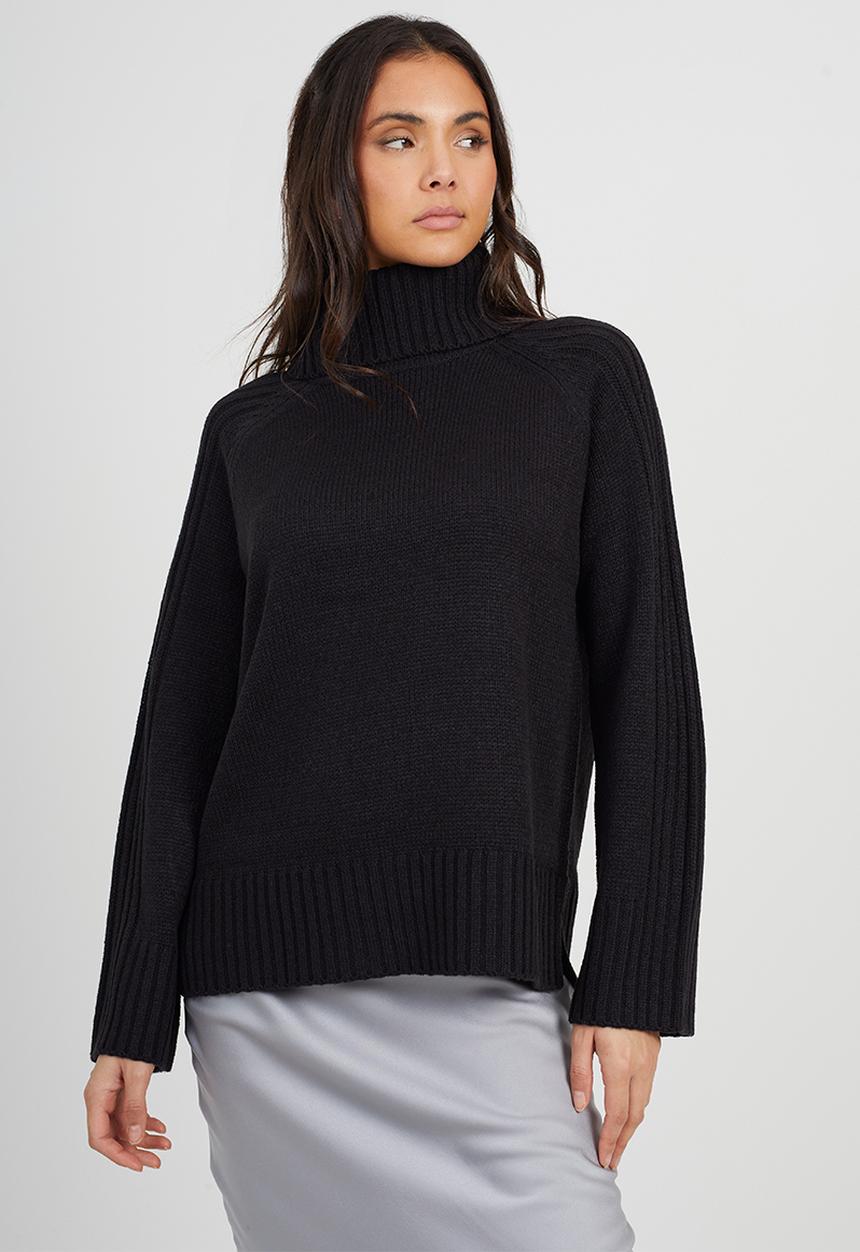 Brave Soul - Loose Fit Jumper - Black