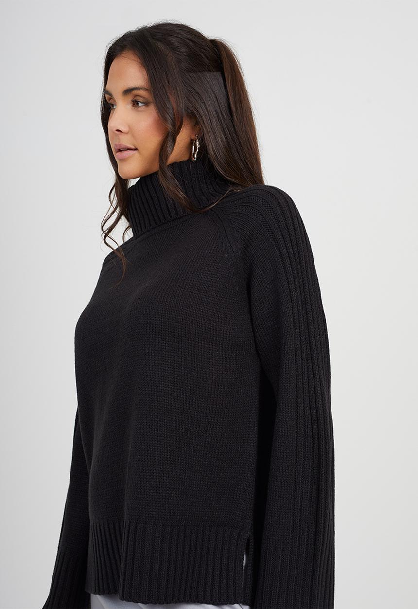 Brave Soul - Loose Fit Jumper - Black