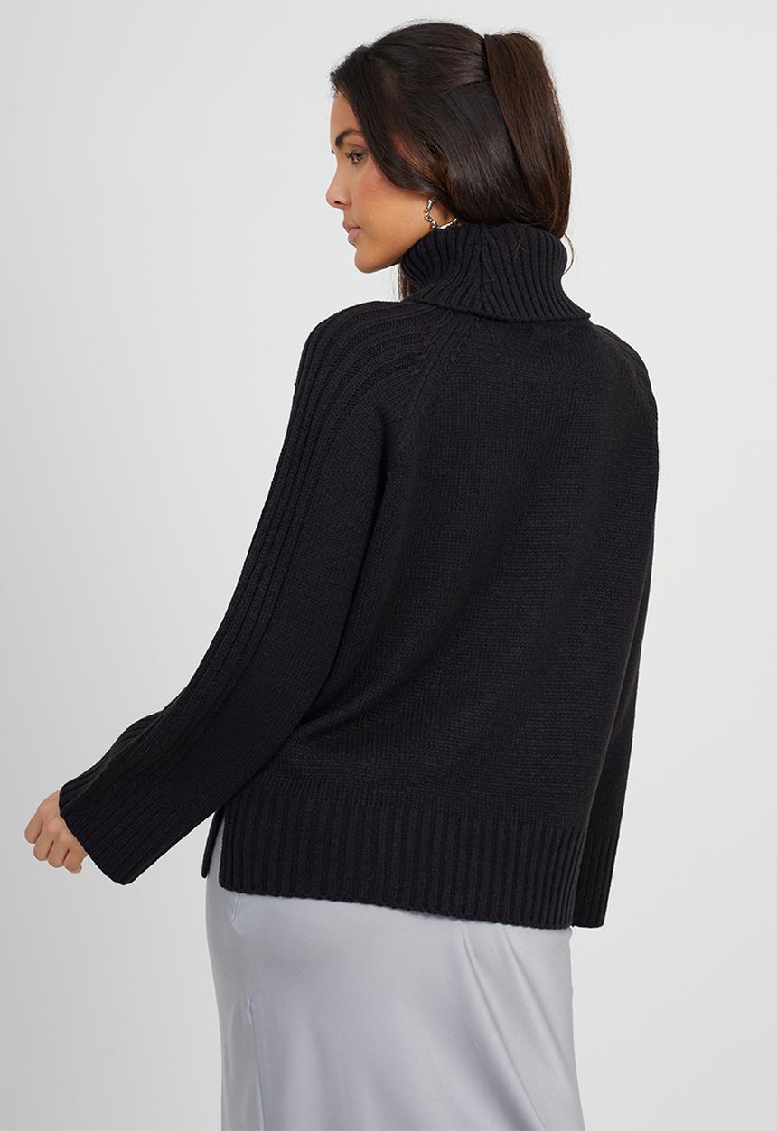 Brave Soul - Loose Fit Jumper - Black