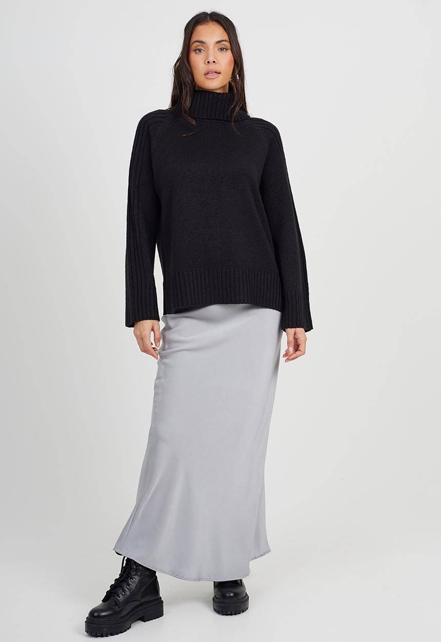 Brave Soul - Loose Fit Jumper - Black