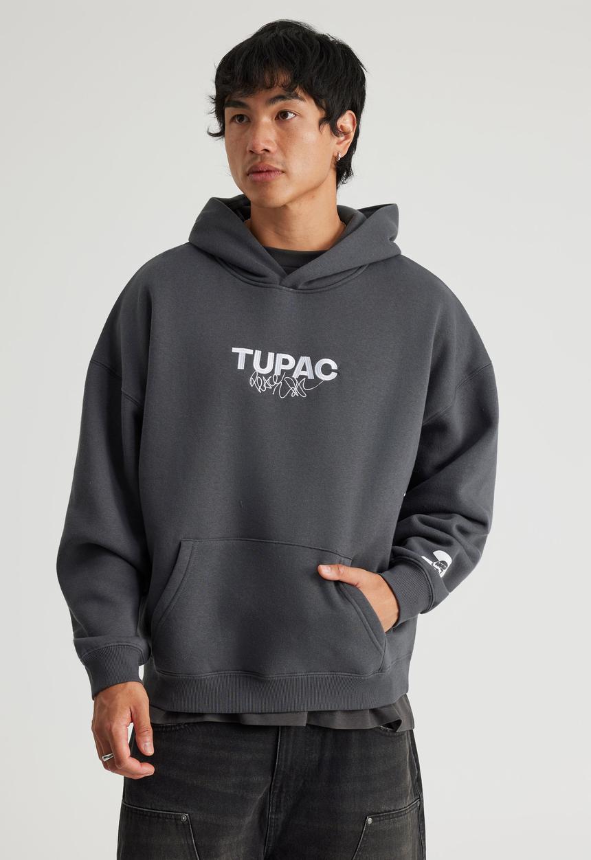 Factorie - Music Merch Hoodie - Lcn Bra Slate/Tupac Bold