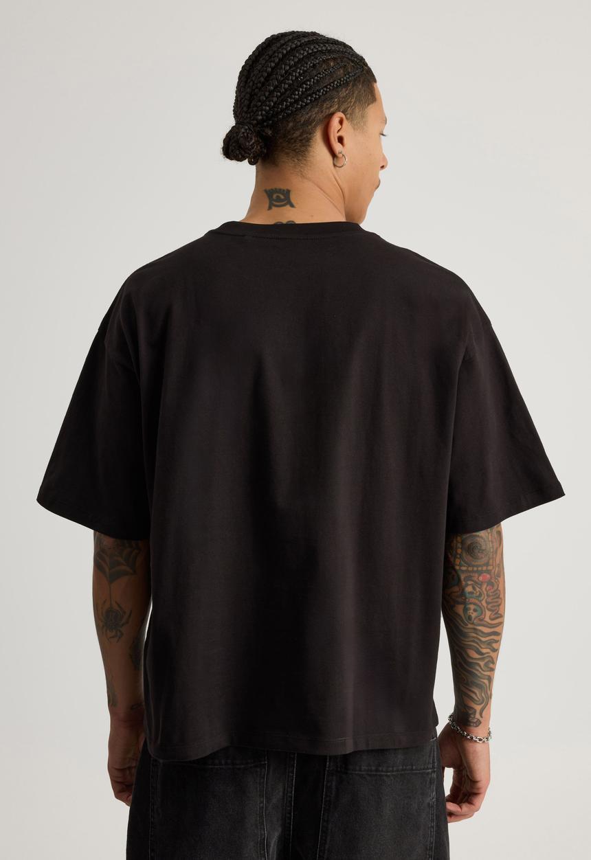 Half Half Box Fit Graphic T Shirt - Hh Black/Fragment Bricks