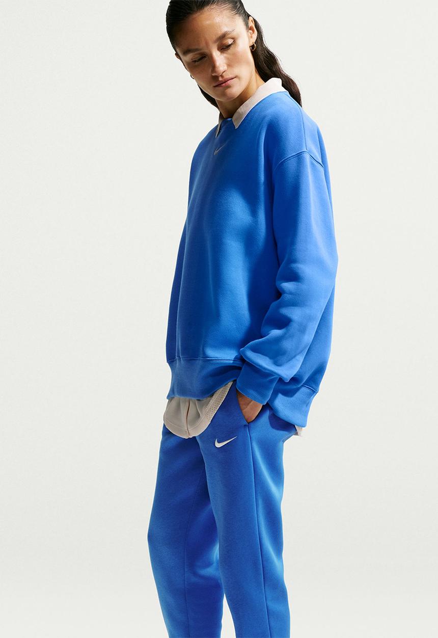 Nike - W Nsw Phnx Flc Mr Pant Std - Lt Photo Blue/Sail