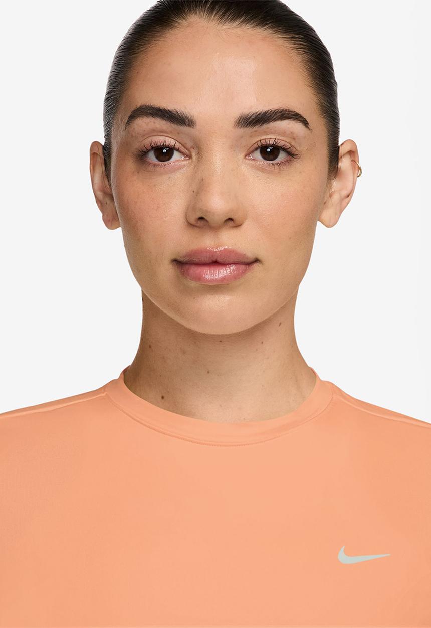 Nike - W Nk Swift Df Ss Top - Orange Pulse/Reflective Silv
