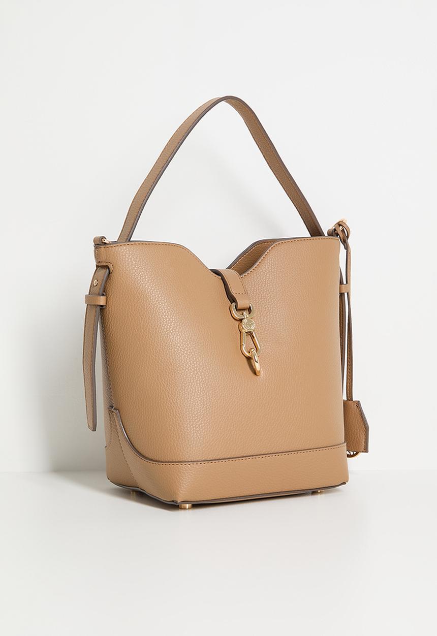 Anne Klein - Cambodia Bucket W/ Detachable Strap Bag-Mocha