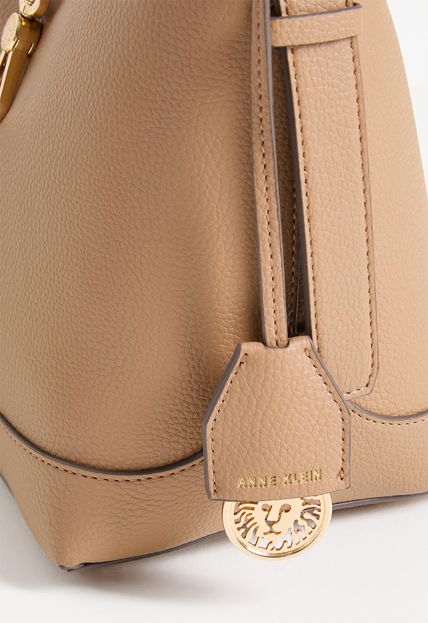 Anne Klein - Cambodia Bucket W/ Detachable Strap Bag-Mocha