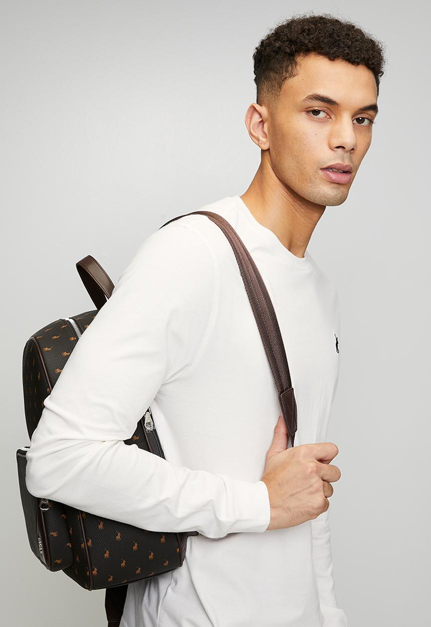 POLO - Paul Essential Badge Long sleeve Tee - White