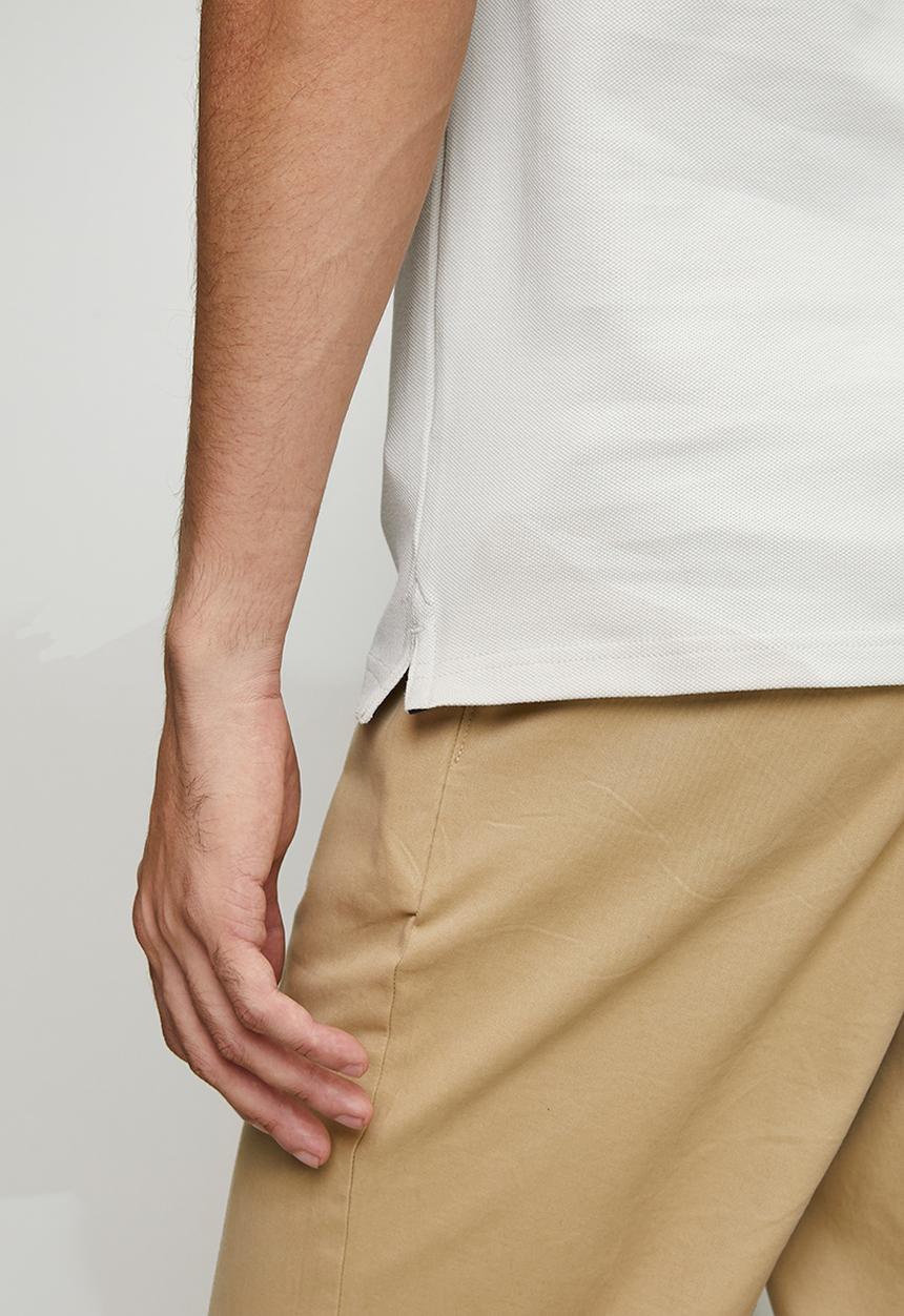 POLO - Carter Essential Pique Short sleeve Golfer - Light Grey