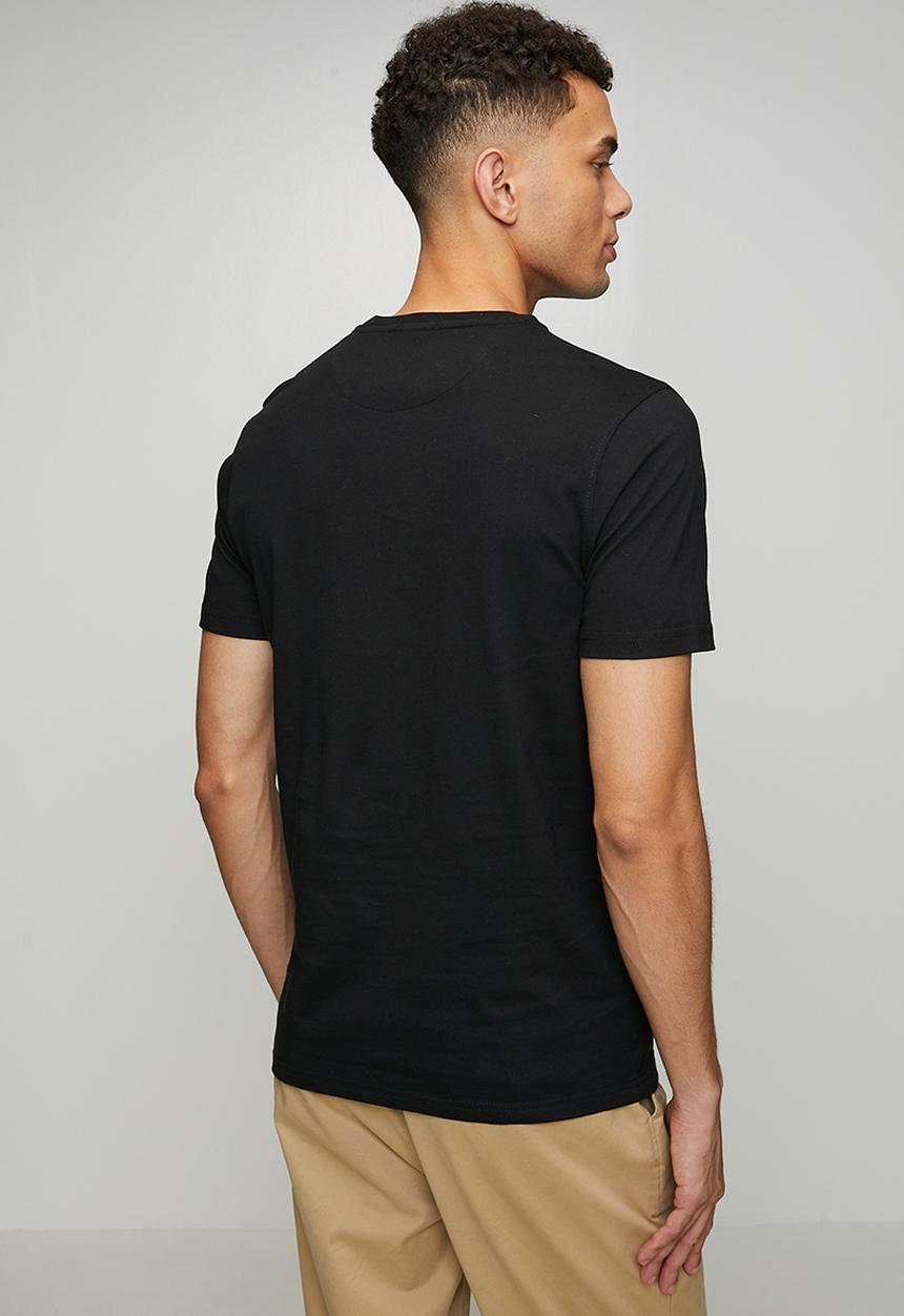POLO - Jensen Rubber Badge Short sleeve Tee - Black