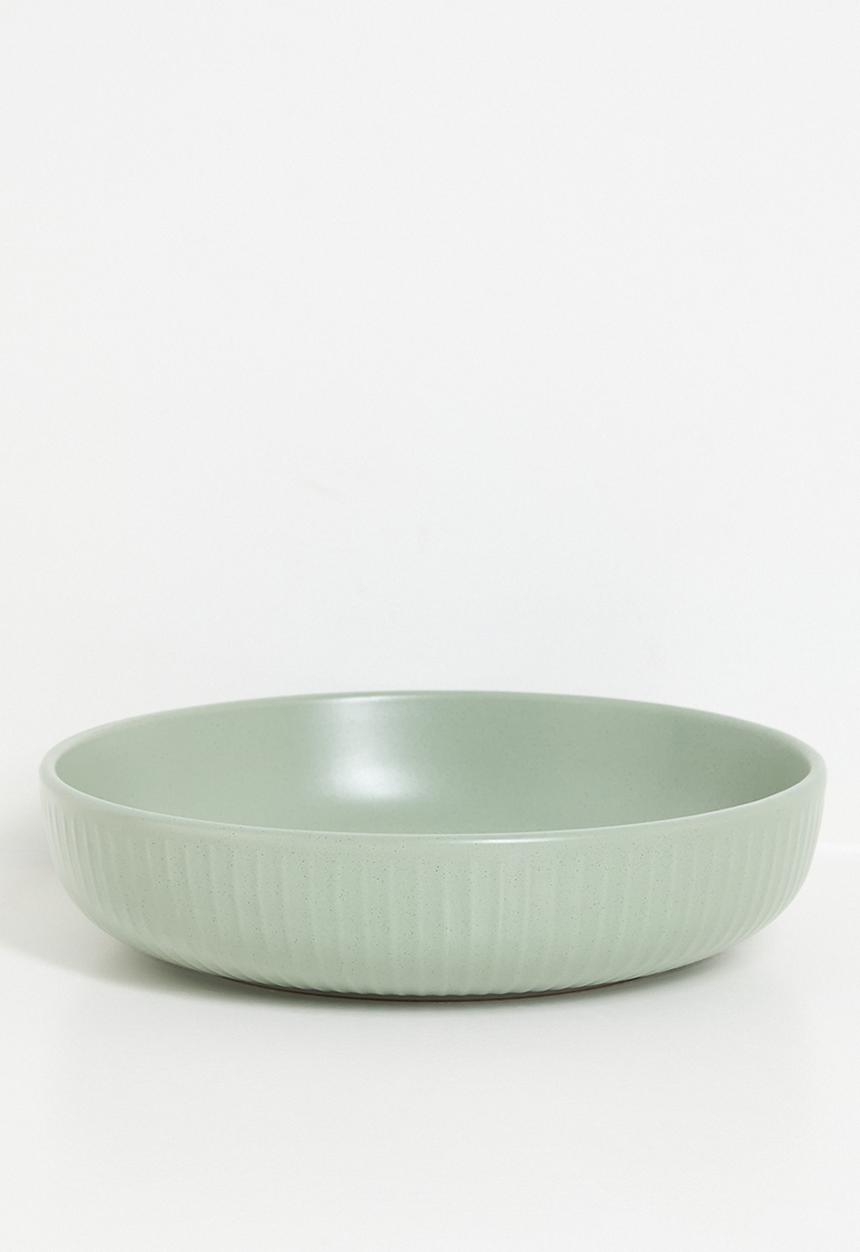 Excellent Houseware - Embossed pasta bowl - Green