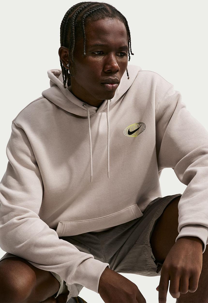 Nike - NSW Athletic Club BB Hoodie - Cream 