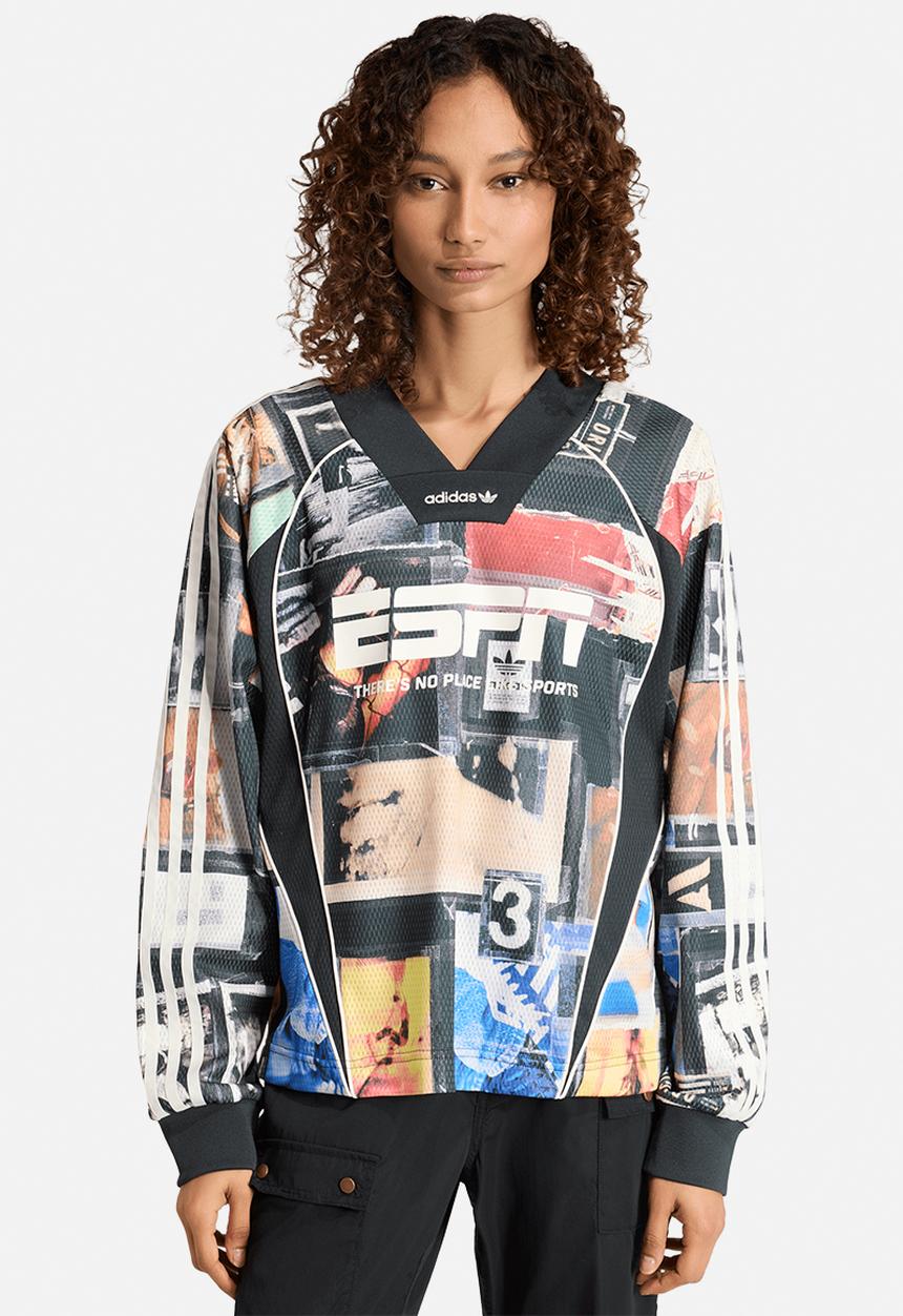 adidas Originals - Mesh Gfx Jersey Ls - Multi Color