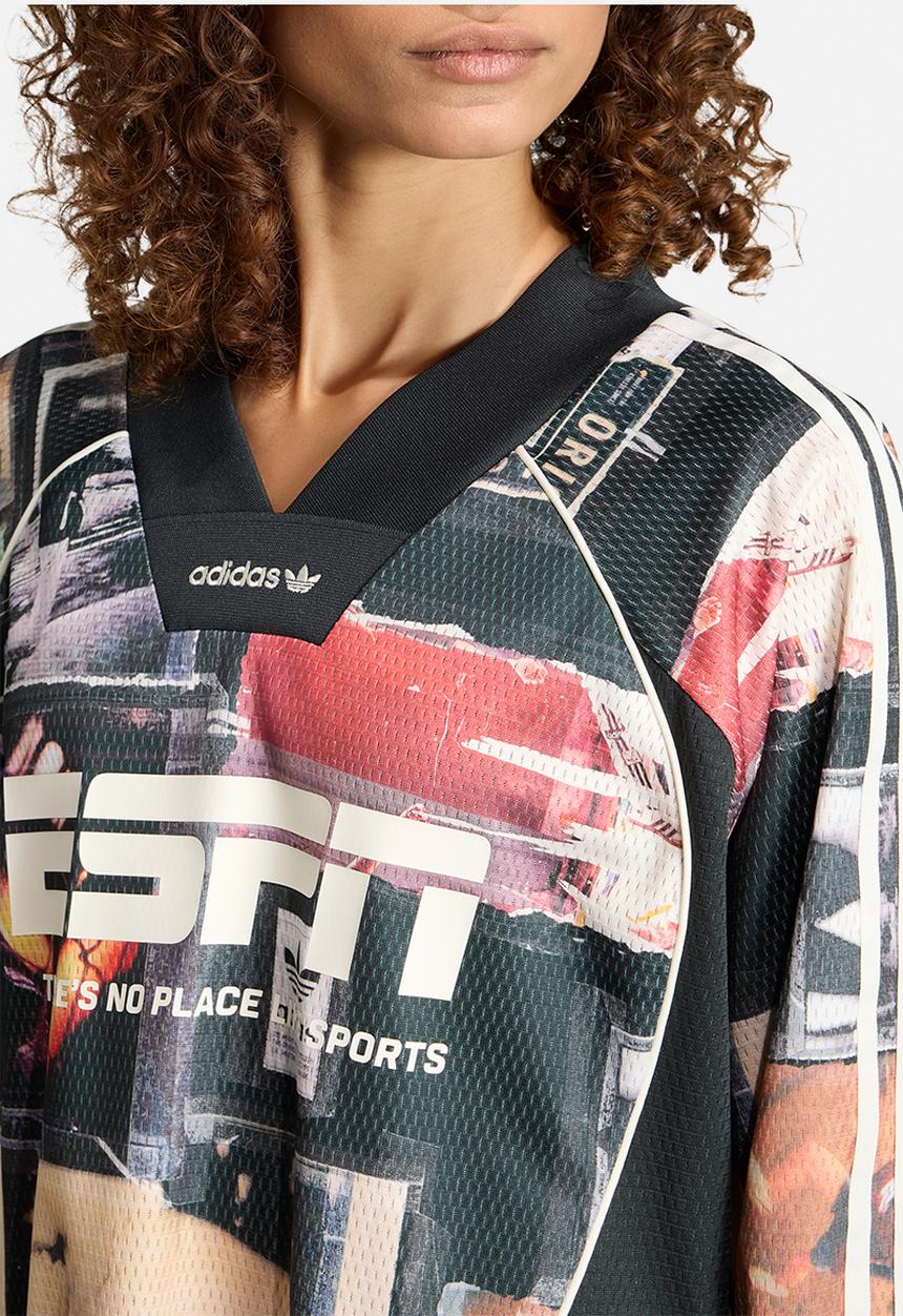 adidas Originals - Mesh Gfx Jersey Ls - Multi Color
