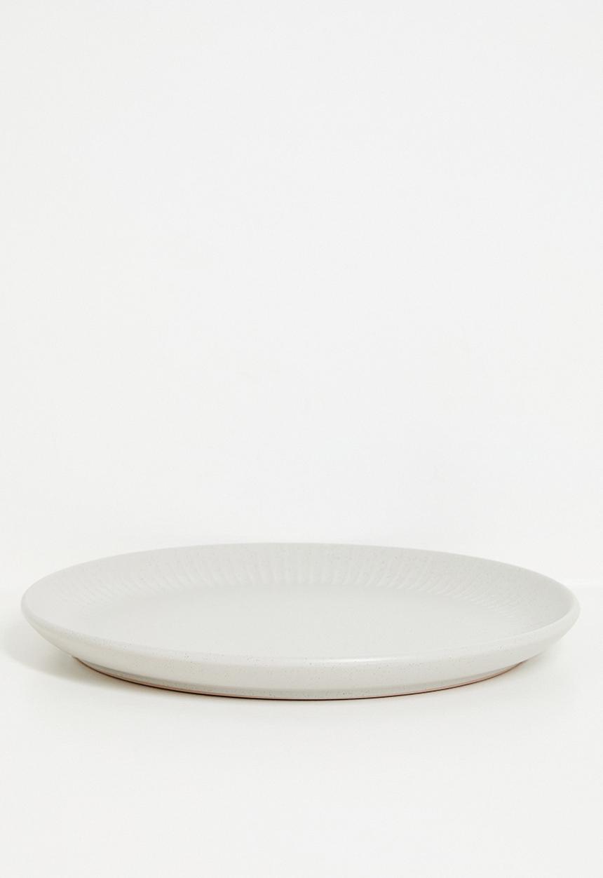 Excellent Houseware - Embossed dinner plate - Grey