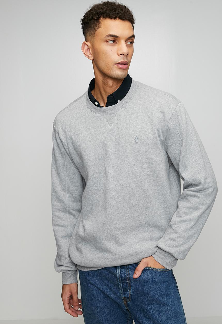 Aakil Essential Fleece Sweater - Grey Melange