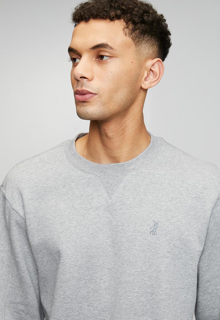 POLO - Aakil Essential Fleece Sweater - Grey Melange