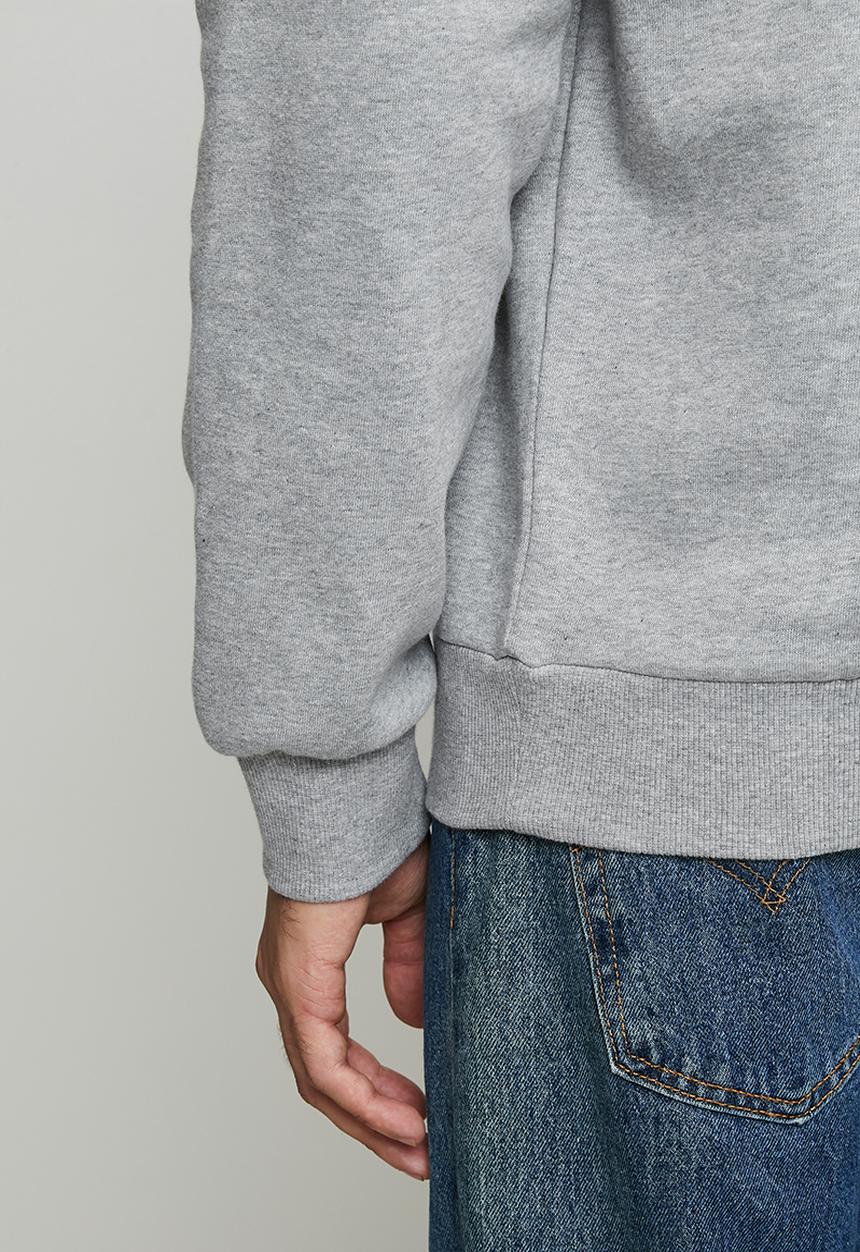 POLO - Aakil Essential Fleece Sweater - Grey Melange