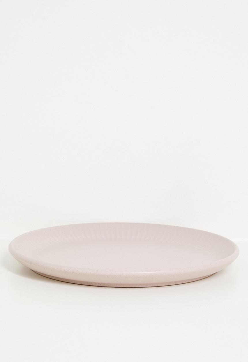 Excellent Houseware - Embossed dinner plate - Pink