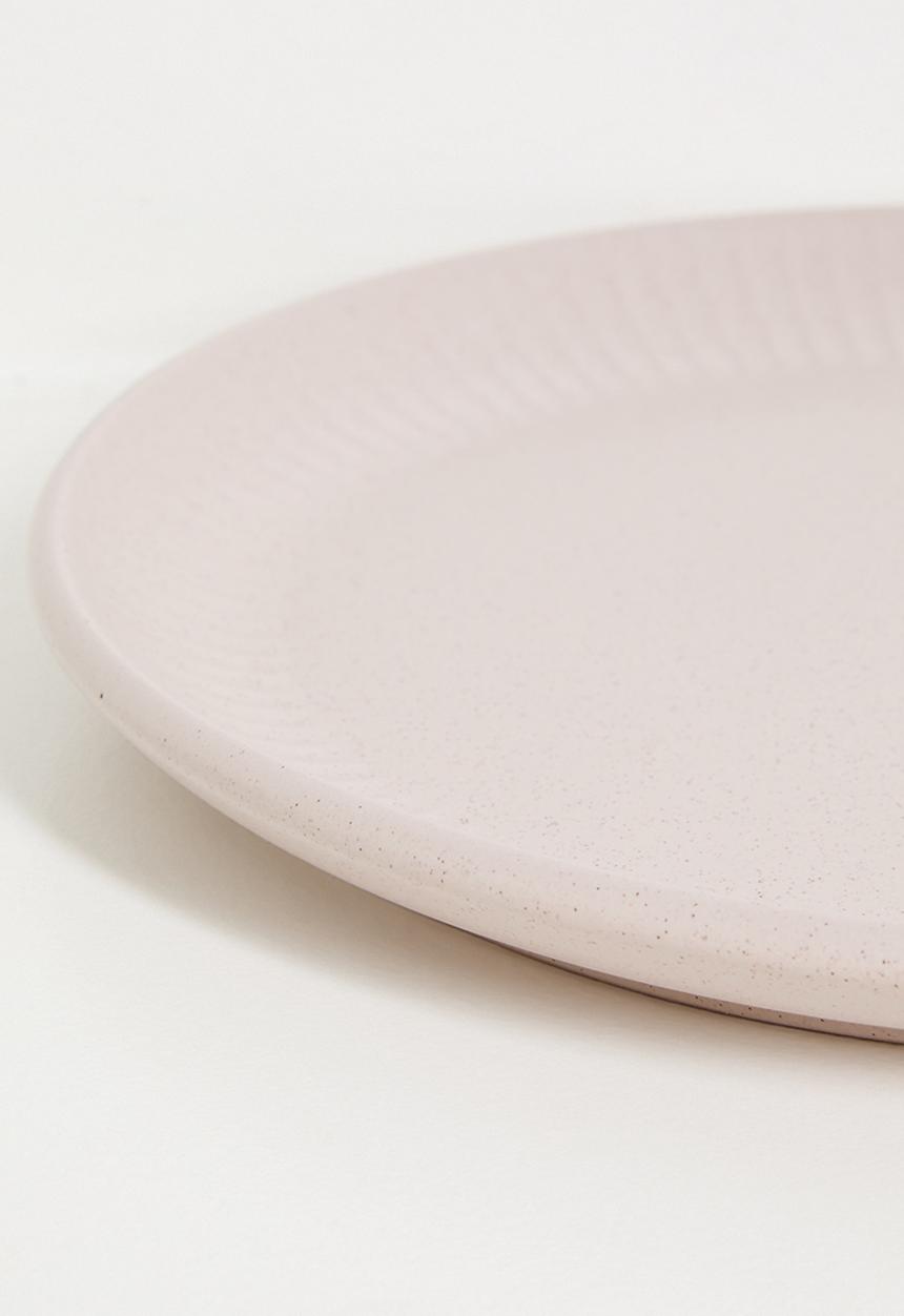 Excellent Houseware - Embossed dinner plate - Pink