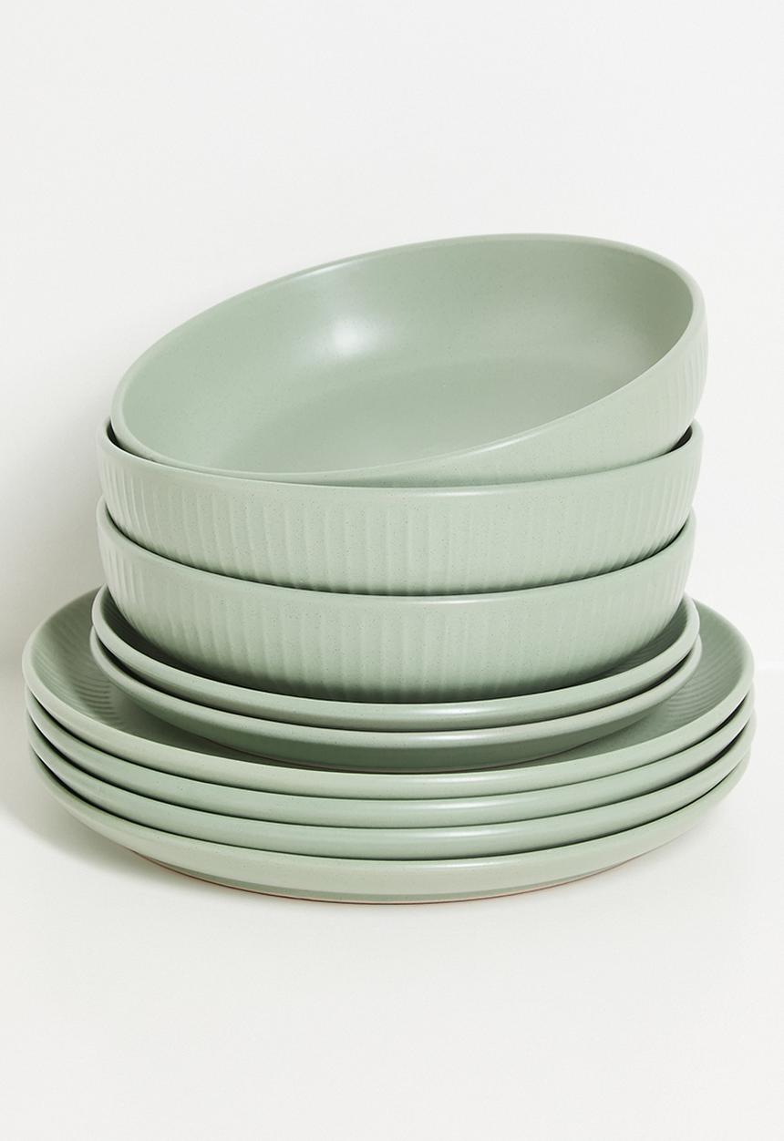 Excellent Houseware - Embossed side plate - Green