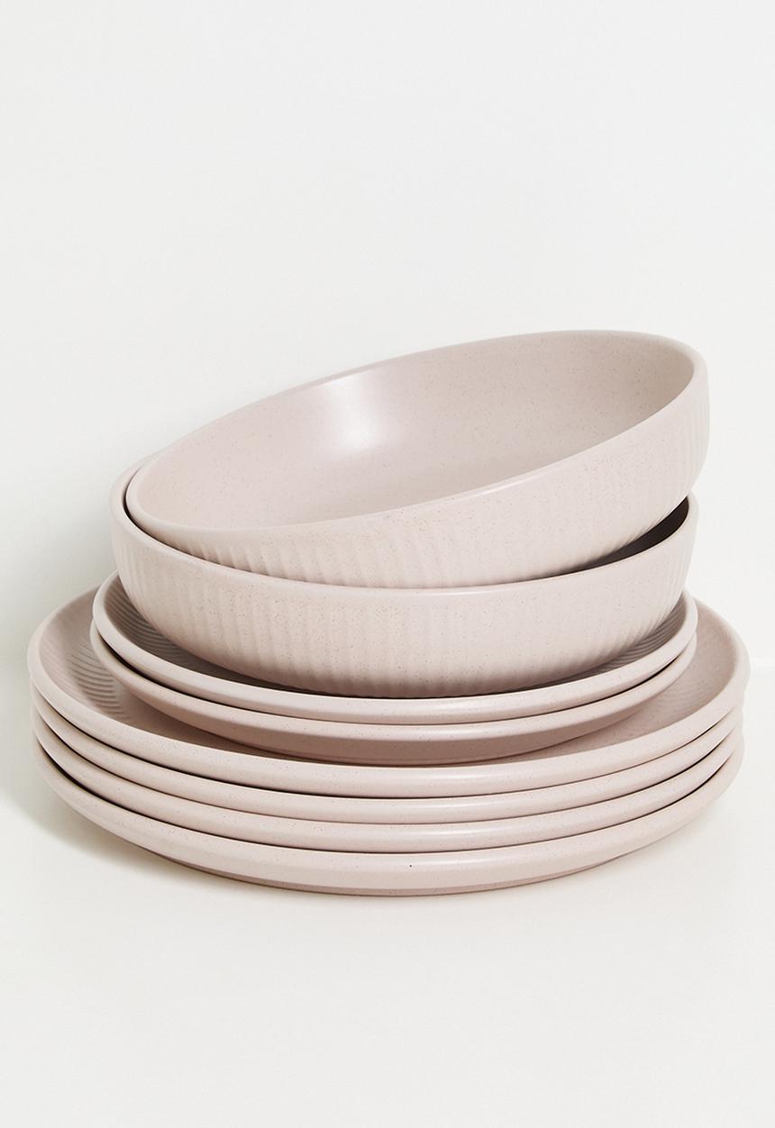 Excellent Houseware - Embossed side plate - Pink