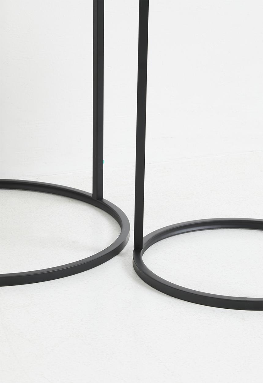 H&S - Pebble Nested Side Table - Black