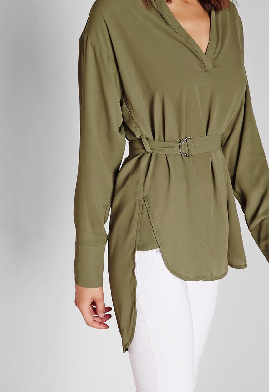 Missguided - Belted d-ring blouse