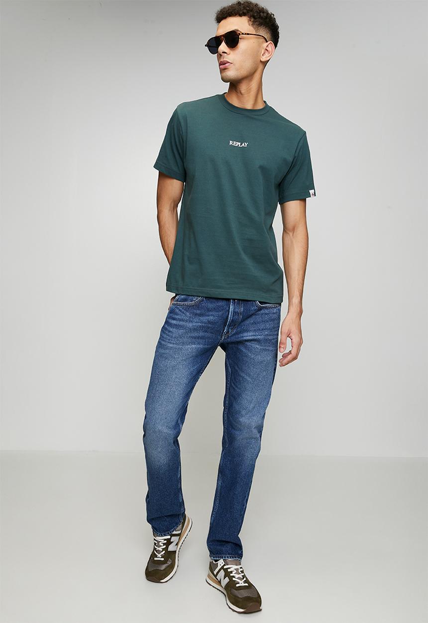 Replay - 12 Oz Cotton Denim Jean - Blue Indigo 