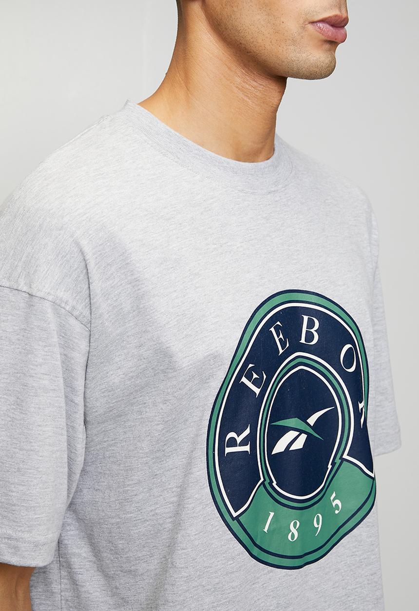 Reebok - LAWN CLUB T-SHIRT - ATHLETIC GREY MARL
