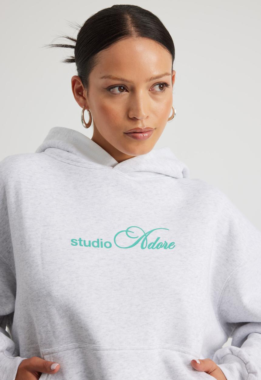 Factorie - Chloe Hoodie - Silver Marle/Studio Adore