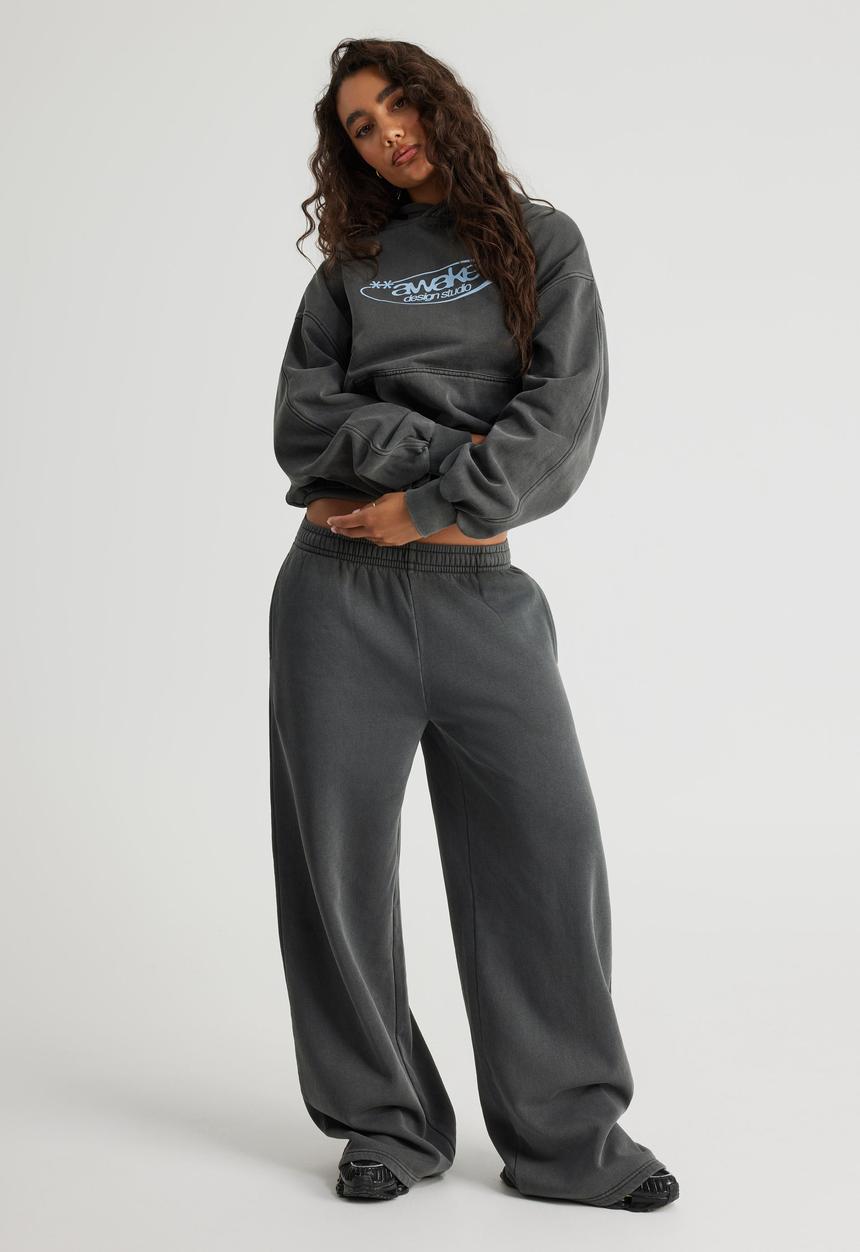 Factorie - Chloe Hoodie - Washed Black/Awake